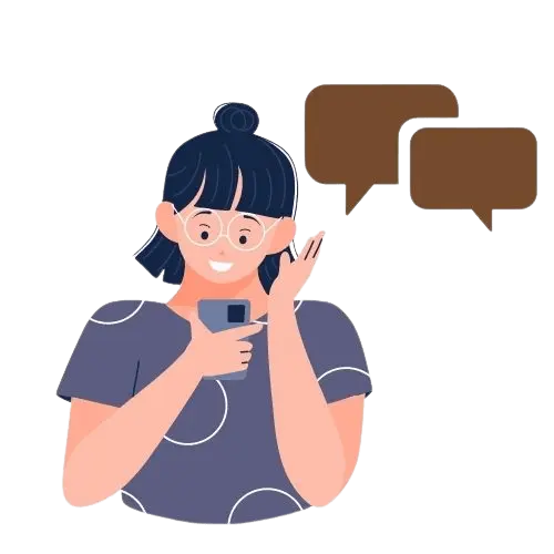 girl talking on phone vector image
